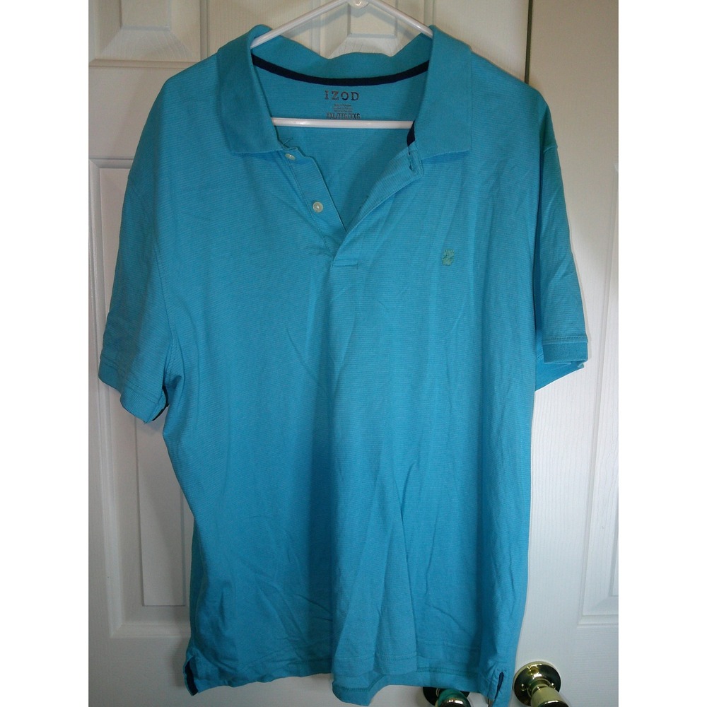 IZOD Polo Shirt Striped Short Sleeve Casual‎ Top Men's XXL
